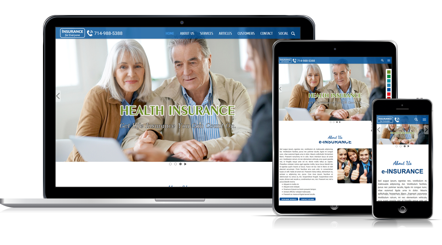 Thiết kế web mẫu e-Insurance #00087