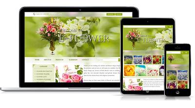 thiết kế web mẫu bán hoa #00016