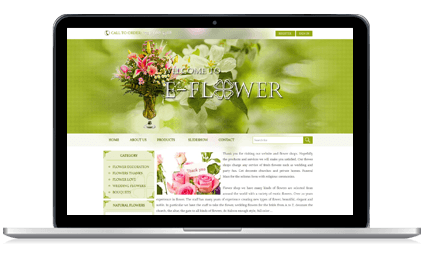 thiết kế web mẫu bán hoa #00016