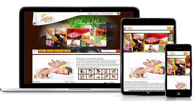thiết kế web mẫu tiệm spa hair #00009